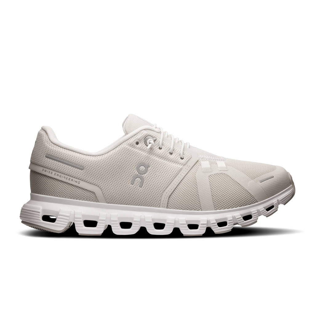 On Running Women's Cloud 6 Wide in Pearl/White
