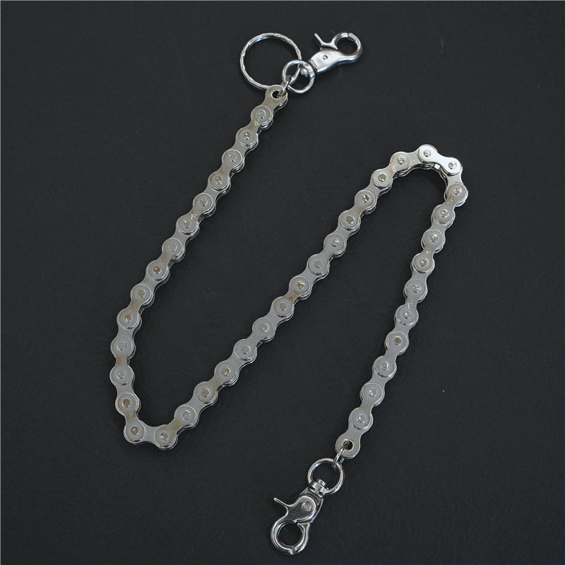Chrome Hearts Silver Metal Bicycle Chain Pants Chain