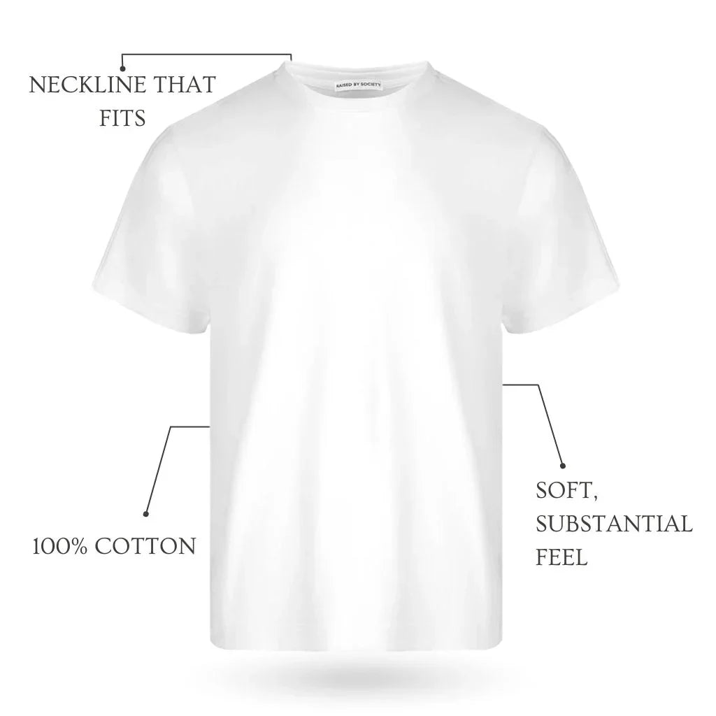 WHITE LOOPWHEELED T-SHIRT 2-PACK