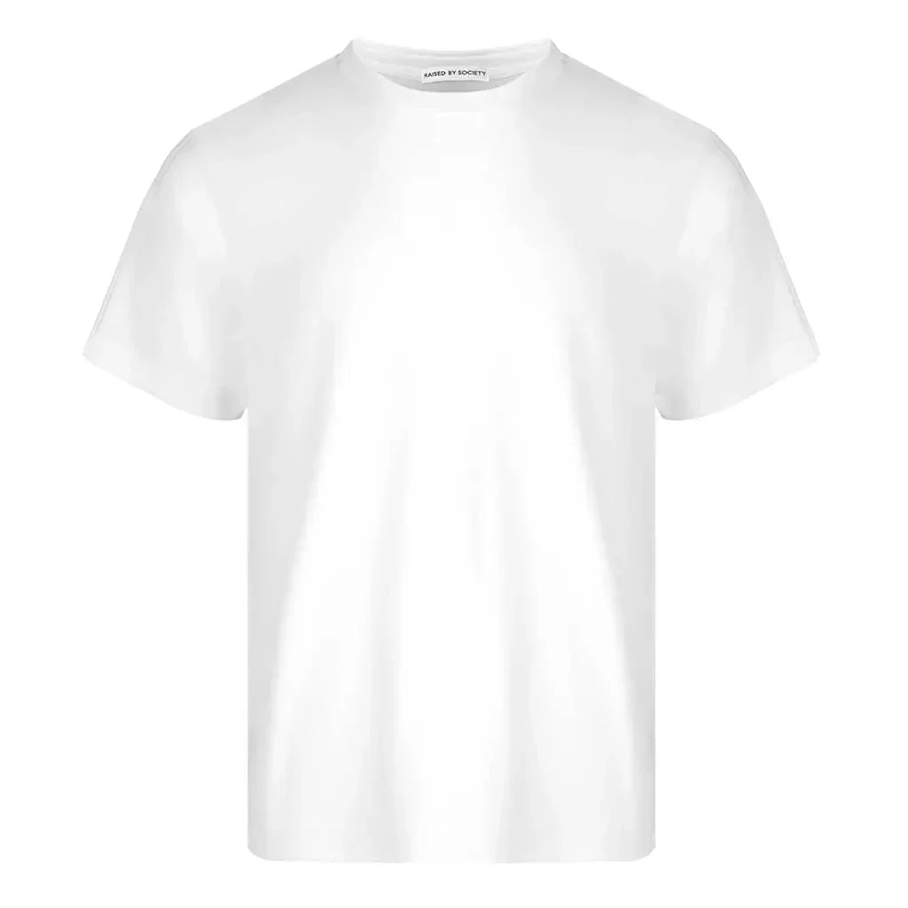 WHITE LOOPWHEELED T-SHIRT